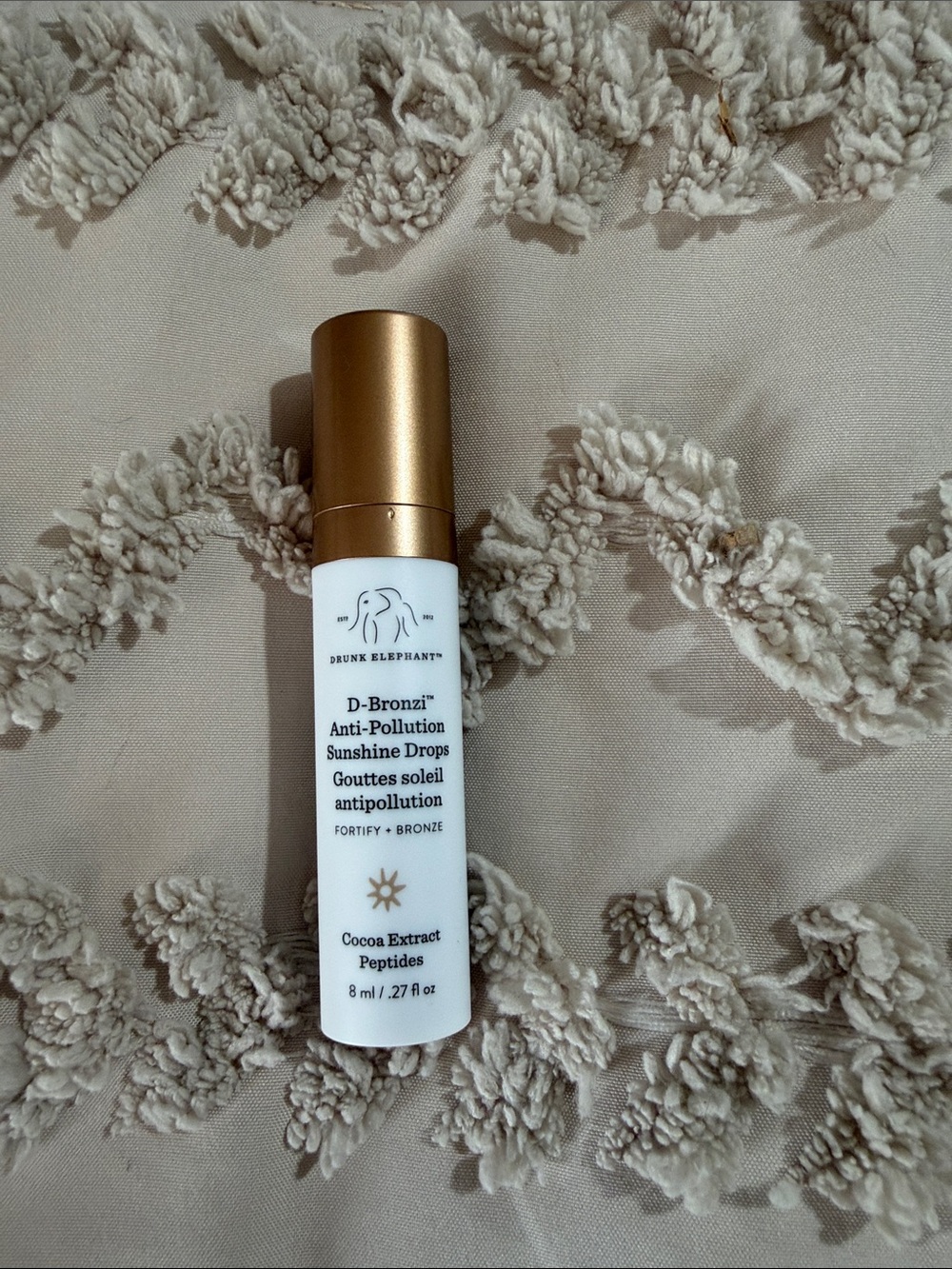 Drunk Elephant D-Bronzi Anti-Pollution Drops - White & Gold